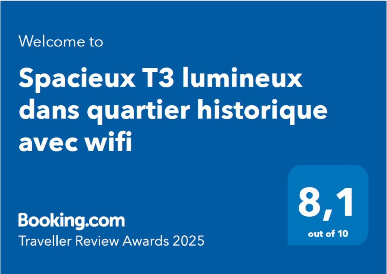 Spacieux T3 Lumineux Dans Quartier Historique Avec Wifi Redon Exterior foto